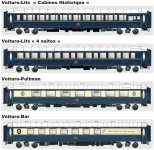 L.S. Models MW1007 - H0 - 4-tlg. Set Personenwagen VSOE, CIWL, Ep. VI